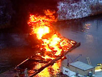 Tugboat in Clarified Slurry Oil Explosion Pic 2