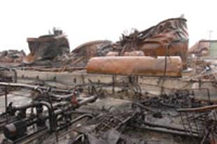 The Buncefield explosion in 2005