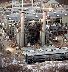 Workers were purging natural gas lines at the Kleen Energy Systems plant in Middleton, Conn., at the time of the explosion. Fourteen people were injured, but officials do not know how many died.