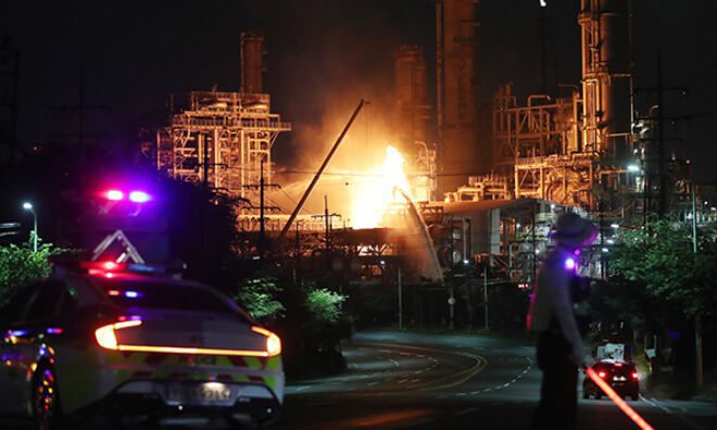 Refinery Explosion And Fire Threatens Supply In South Korea