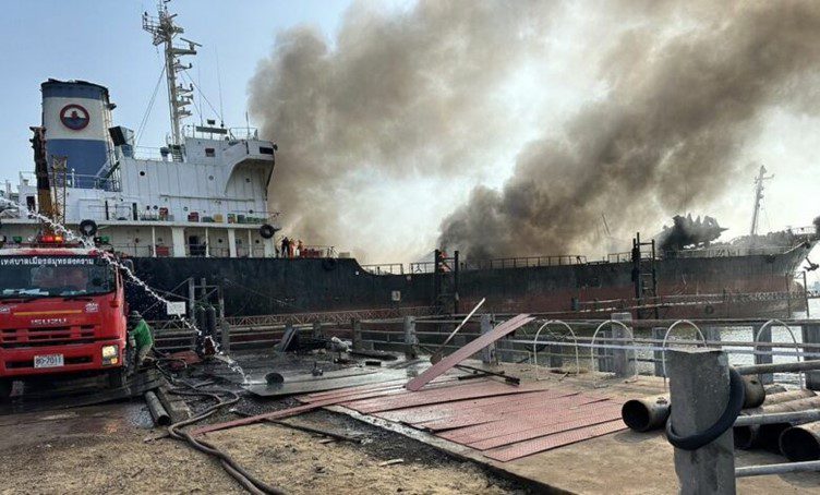 Oil tanker explosion kills one, seven people remain missing