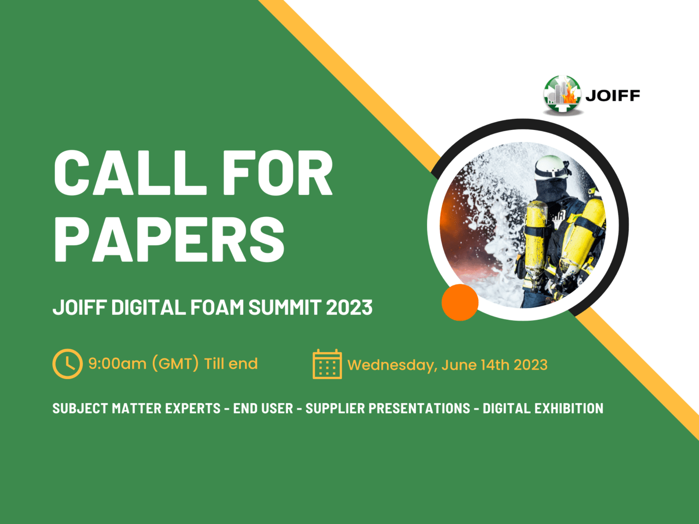 JOIFF Digital Foam Summit | CALL FOR PAPERS!
