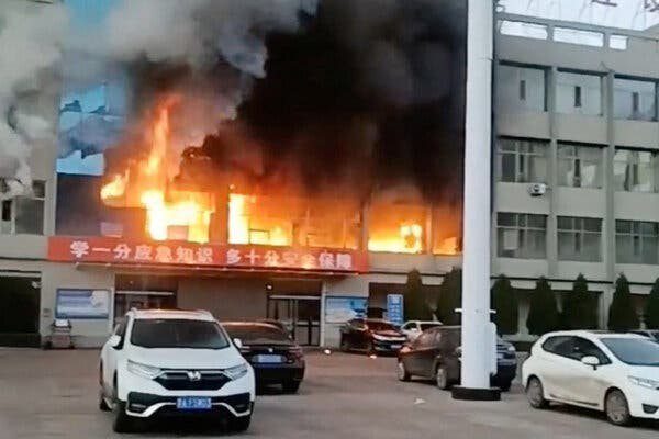 Office Building Fire in Northern China Kills at Least 26