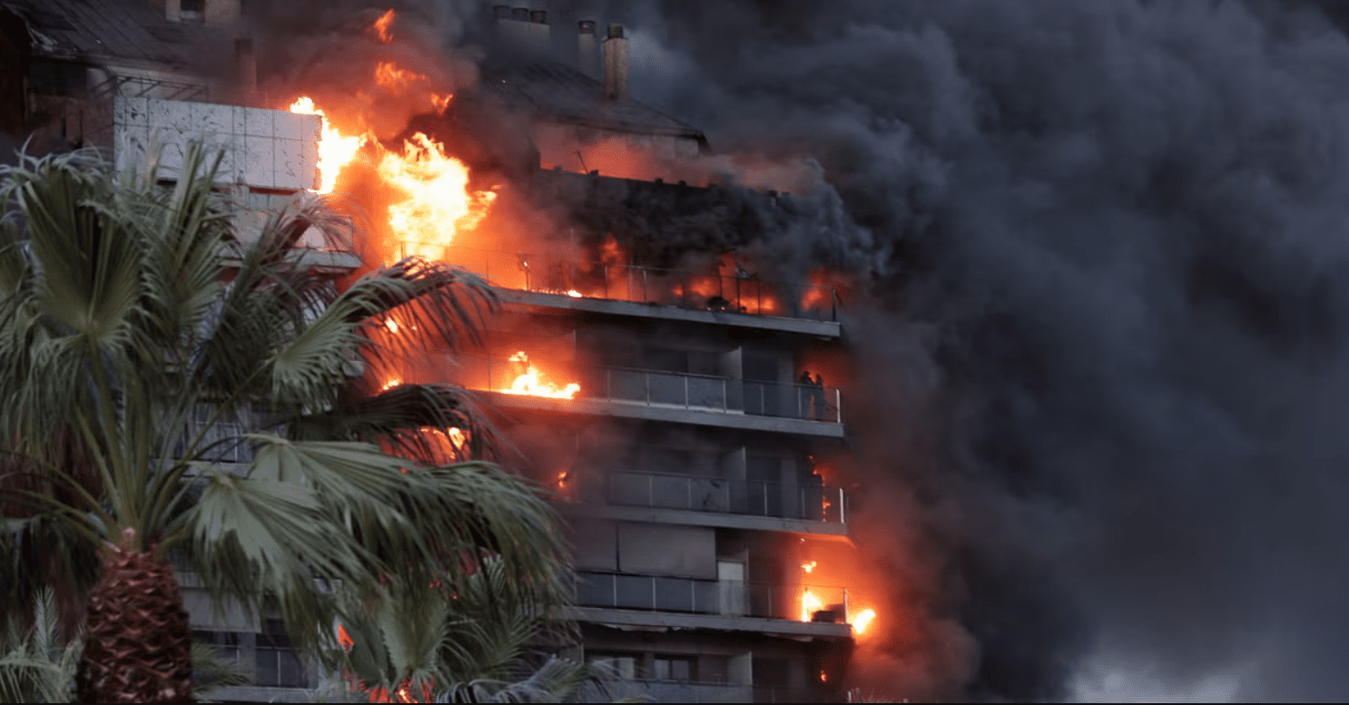 Valencia Inferno: 4 Fatalities in Massive Blaze Consuming Two Campanar Structures in Spain